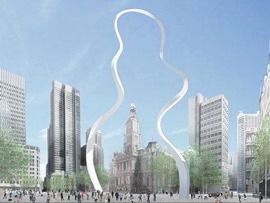 Drie kunstwerken voor het centrum van Sydney